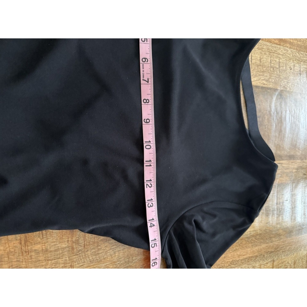 Express Black Open Back Strappy Long Sleeve Top Womens S Stretch Y2K Sexy - Picture 7 of 8